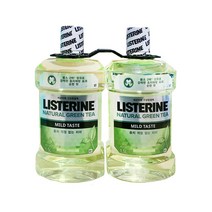 리스테린 LISTERINE 네추럴 그린티 마일드 순한맛 1.5L x 2개입 구강청결제, 1개