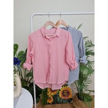 지지미 스트라이프 남방 셔츠 2컬러