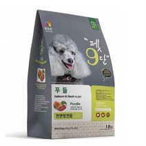목우촌 전연령용 오리 펫9단 푸들 전용사료, 19개, 1.8kg