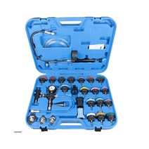 공기질 측정기 새집 자동차 물 탱크 압력 누출 감지 도구 28 개 냉각수 교체 감지기 진공 게이지 d, [01] 파란