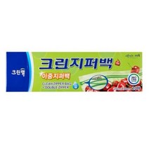 크린랲 크린지퍼백 대 이중지퍼백 25x30 20매 포장, 크린랲 크린지퍼백 대 이중지퍼백 25x30 20, 대(L), 1개
