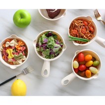 전자레인지 용 용기 냉동밥 보관 계란찜 전자렌지 찜기 라면 그릇 요리 끓이기, 그레이