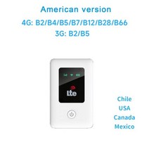 무선라우터 4G 라우터 무선 lte 와이파이 모뎀 Sim 카드 MIFI 포켓 핫스팟 내장 배터리 휴대용 10 사용자, America ver. LR311