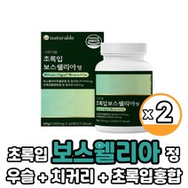 뉴질랜드 초록입 보스웰리아정 추출분말 보스웰릭산65% 함유 우슬 치커리 추출물 분말 식약처 HACCP 인증, 2박스, 초록입 보스웰리아