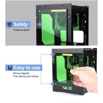 미니 레이저 각인기 소형 금속 가죽 마킹기 다기능 레이저 조각기 우드 라우터 데스크탑 미니 프린터 기계, 02 KZ-2000mW