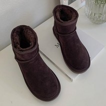 플랙슈 여성용 안감 가죽 숏 어그부츠 2cm ss_5854