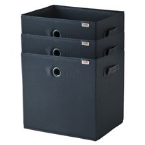 한샘 샘 폴리 수납정리 바스켓 대 3P, 네이비(3P)