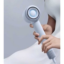 슬림 소형 정품 고속 무선헤어드라이기 음이온 헤어 케어 강풍 빠른 건조 휴대용, 크리스탈 그린