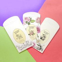 DIY 종이방향제 - 샤쉐 3종 ( ), B_옐로우-빈티지플라워, 1개