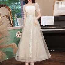 브라이덜샤워 셀프웨딩룩 이브닝 돌잔치 파티 리마인드 연주회 촬영 드레스 2부 결혼식 예복 원피스 피로연 들러리
