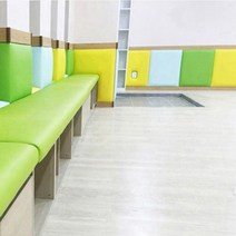 붙이는 안전 벽쿠션 직사각 매트 400X800 보호대 어린이집 유치원 노인 요양원, 그레이