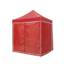 DZB 캐노피 천막 벽면만 민자벽면 민자지퍼 바람막이 천막가림막 포장마차 테라스 옥상 행사천막, DZ민자지퍼4.5M 레드