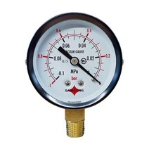 설비제품 일반 압력계 진공계 60파이, 0.3bar