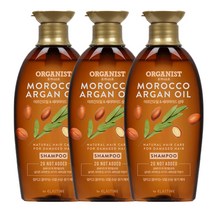 (신제품) 오가니스트 모로코 아르간오일+세라마이드 샴푸, 3개, 500ml