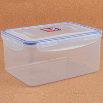 투명 플라스틱 밀폐용기 사각 반찬통 중형 2L 3L 4L 옵션선택, 기본