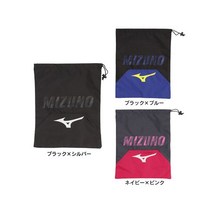 미즈노 테니스 신발 가방 배드민턴화 파우치 케이스 33JM200387 33JM200390, 블랙x실버