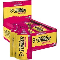 Honey Stinger 유기농 에너지 젤 과일 스무디 스포츠 뉴트리션 31.2g(1.1온스) (24팩)281822, Fruit Smoothie, 1.1 Ounce (Pack of 24)