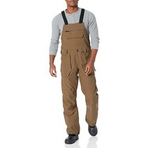 컴퍼니24 볼컴 남성 Roan Bib 오버롤 스노우보드 팬츠 블리치 블랙 S3, Dark Teak S3_X-Large