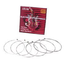 6PCS/세트 E100 전기 기타 문자열 강철 코어 니켈 합금 상처 (.009-.042)
