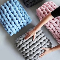 뿌쑤쑥 자이언트얀 뜨개질실 벨벳 뜨개질공방 굵은실 500g, 벨벳 자이언트얀, 연회색500g (벨벳)