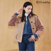 에레디타 숏가죽 투포켓 자켓 베이지