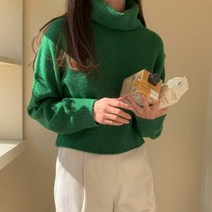 캣츠원피스 / 국내생산 목폴라 크롭니트티 겨울티