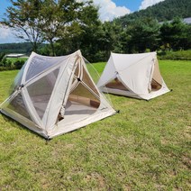 캠프밸리 트리곤 삼각텐트 면텐트 메쉬 피크닉 감성 캠핑 원터치 이너텐트, 트리곤 메쉬