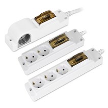 현대일렉트릭 고용량 4000W 멀티탭 배선차단 누전차단 2구 3구 [안전커버 2개 증정], [누전차단] 2구 3m HGN-23