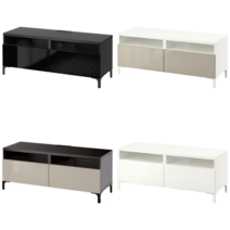 이케아 TV장식장 BESTA 베스토 TV장식장+서랍 화이트/셀스비켄 하이글로스/화이트 120x42x48 cm