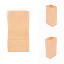 종이 봉투 무지 소형 브라운 팝콘각대봉투 친환경종이봉투 베이킹포장