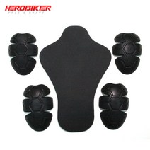 오토바이 아머 바디 몸통 보호대 갑옷 DUHAN 바이크 오토바이 무릎 보호대 Motocross CE 패드 바디 갑옷 승, 05 Back Shoulder Elbow