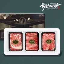 육관대작 프리미엄 육우 우리소 구이 선물세트 2호 꽃등심 채끝 갈비살 300g (900g)