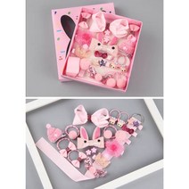 전씨네 다이소 유아헤어악세사리 헤어핀 헤어끈 세트+케이스