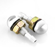 JHSS 알루미늄 와셔 노즐 2PCS 자동차 앞 유리 범용 세탁기 분무기 뜨거운 판매, 02 Silver