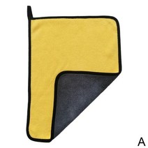 셀프 세차용 마이크로 화이버 클리닝 타올 닦을 필요 없는 수건 30x30cm 걸레 탈모 자동차 부드러운 건조, 03 yellow