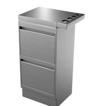 미용실 개인 카트 츄레이 가위집 스틸 이동식 트롤리, 양면 스테인리스 로즈 골드