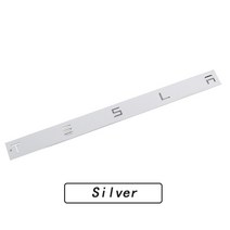 자동차 abs 문자 엠블럼 교체 데칼 스티커 for tesla model 3 model x s y car trunk logo 교체 편지 배지 스티커, 은