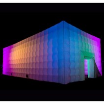 다채로운 빛을 가진 팽창 식 천막 부스 백색 당 사건 사용 집, [07] 8x5x3.5