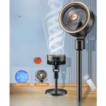 선풍기 가정용 공기순환 강력 소형 음이온 서큘레이터, (블랙)음이온 + LCD 리모컨