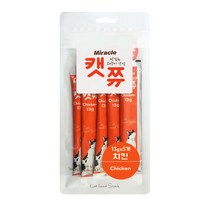 미라클 고양이간식 캣쮸 65g - 치킨