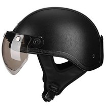 반모헬멧 레트로 빈티지 오토바이 헬멧 도트 사이클링 하프 스타일 로드 야외 스포츠 모토 스쿠터 크루저 초퍼, [03] XL, [01] 1