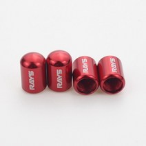 자동 휠 타이어 밸브 캡 경량 작업 XXR ENKEI ADVAN VOLK RAYS SSR wedsport 림 액세서리 4 개, 17 4PCS RED RAYS