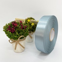 포장 리본 끈 제이제이리본 고밀도주자 40mm 50mm 76컬러 (길이 45M) 공단리본, 회청색
