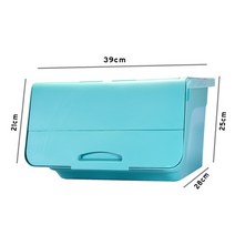 홈 실내 야외 택배 보관함 사무실 사물함 가정용 전원주택 무인 택배함 우편 의류 헌옷 수거함, 소형 넓이39x높이25cm 블루