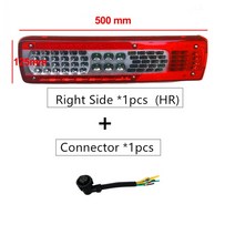 24V LED 턴 스톱 브레이크 신호등 볼보 FH460 540 대형트럭 후방 테일 램프 좌우 부저 포함, 03 1 Right no Buzzer, 01 24Volt DC, 1개