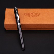 만년필 Hero 382 잉크 럭셔리 비즈니스 남성 금속 쓰기 펜 선물, Bent Nib 1.0MM, 02 Bent Nib 1.0MM