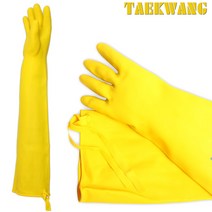 TK 보생 공업용 고무장갑 노랑색 12호 65cm 천연라텍스 농업 어업 임업 공업 화공약품 작업용 태광, TK보생고무장갑-노랑