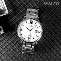 세이코알바 남성 클래식 라운드 메탈 시계 AS9809X1