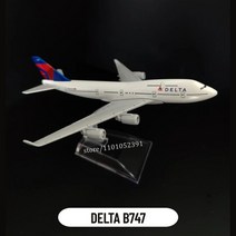 비행기다이캐스트 비행기모형 스케일 1:400 금속 항공기 모델 캐세이 퍼시픽 A350 비행 복제 소년을 위한, 21 102.Delta B747