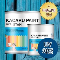 카카루 수성 오일 스테인 1L 방부 목재, 투명, 1개